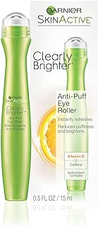 Garnier Clearly Brighter Anti-Puff Eye Roller, 0.5 Fl Oz (15mL), 1 Count (Packaging May Vary)