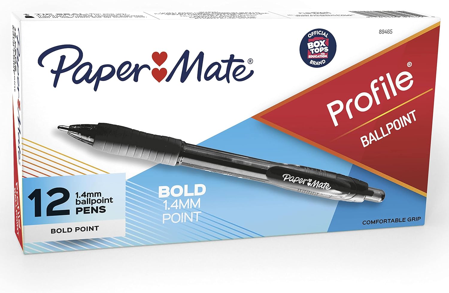 Paper Mate Profile Retractable Ballpoint Pens, Bold Point (1.4mm), Black, 12 Count-6