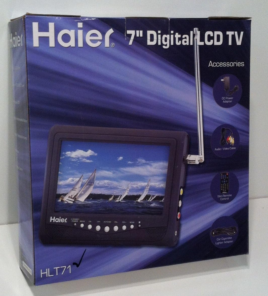 Haier HLT71 7-Inch Handheld LCD TV (2009 Model)-2