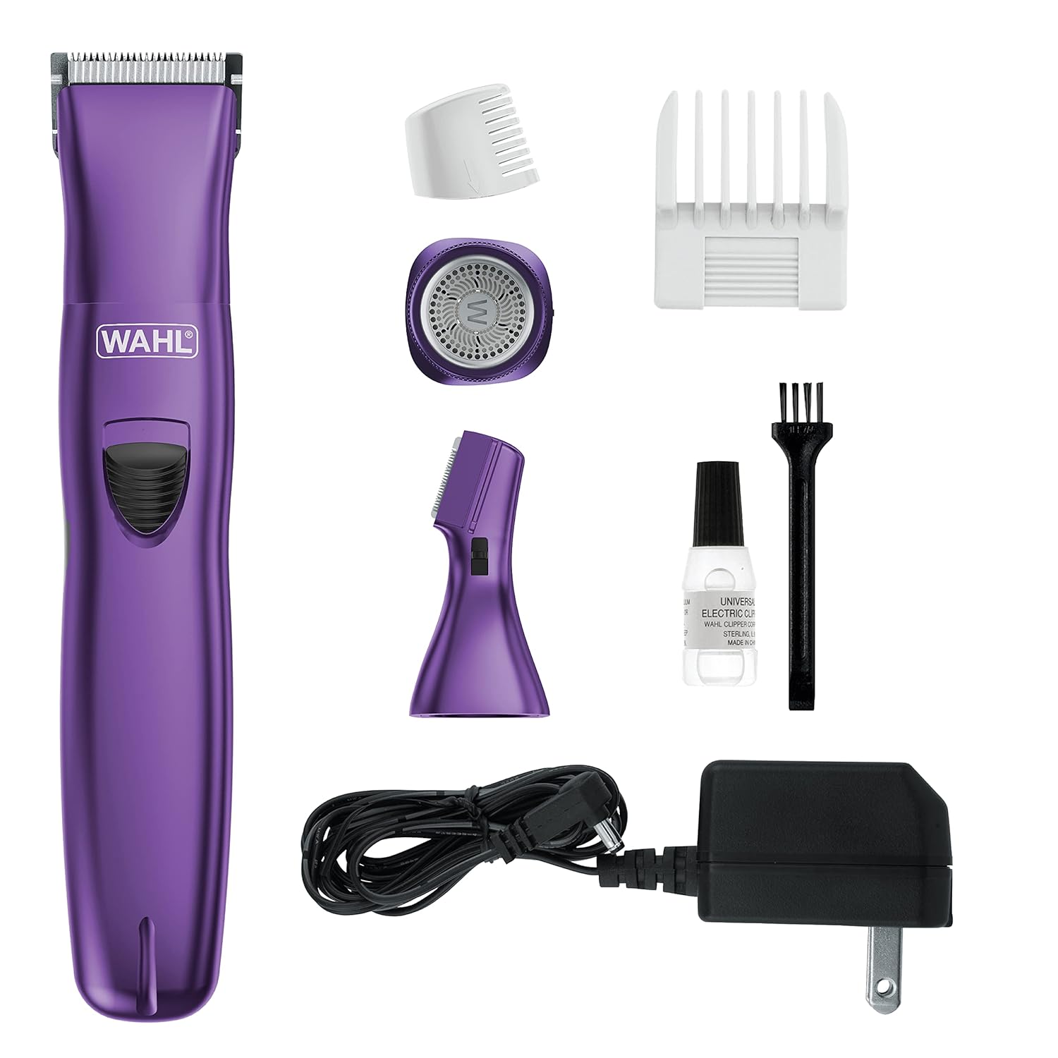 Wahl Pure Confidence Rechargeable Electric Trimmer, Shaver, & Detailer for Smooth Shaving & Trimming of The Face, Underarm, Eyebrows, & Bikini Areas – Model 9865-100-0