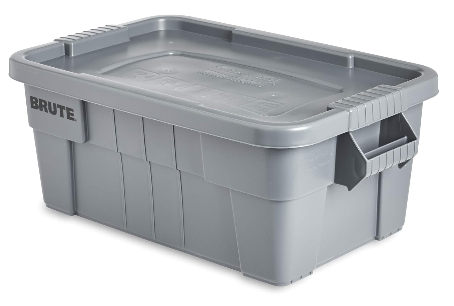 Rubbermaid Commercial Products BRUTE Tote Storage Container with Lid, 14-Gallon-included, Rugged/Reusable Boxes for Moving/Storing in Garage/Basement/Attic/Jobsite/Truck/Camping, Gray-2