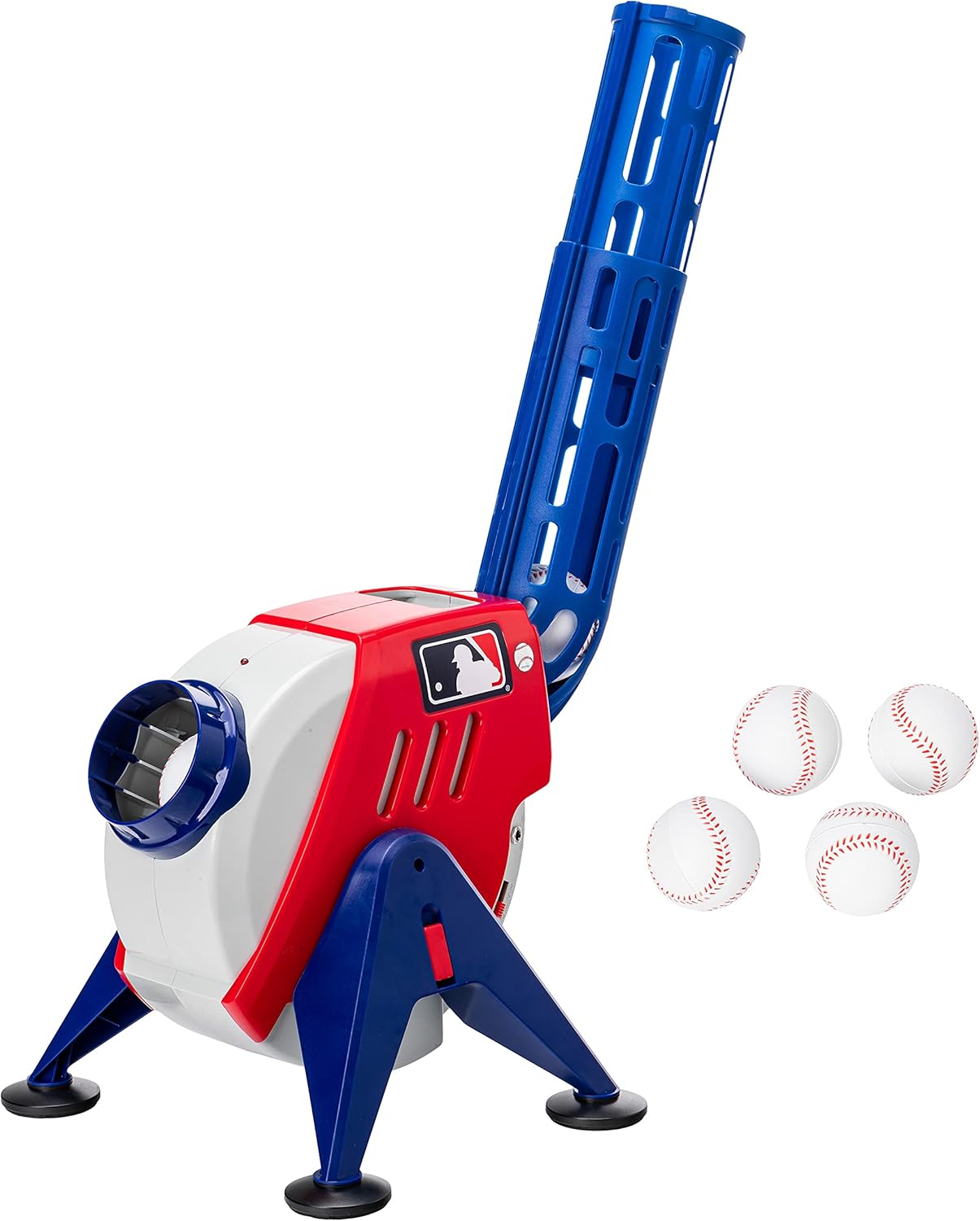 Franklin Sports Kids Pitching Machine - Plastic Baseball Pitching Machine for Kids Batting Practice - MLB Power Pitcher with Adjustable Speeds-0