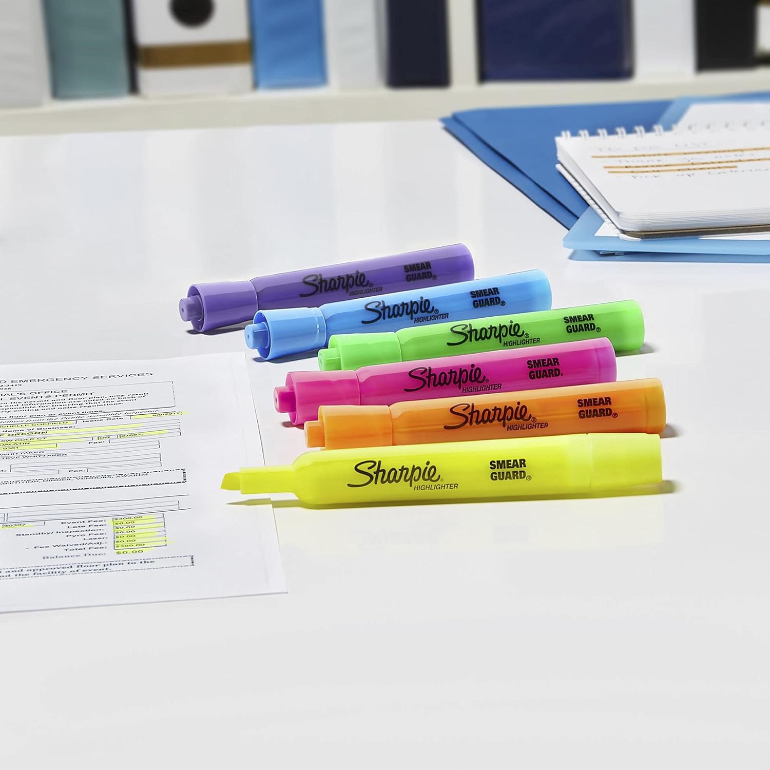 SHARPIE Accent Tank-Style Highlighters, 4 Colored Highlighters (25174PP)-5