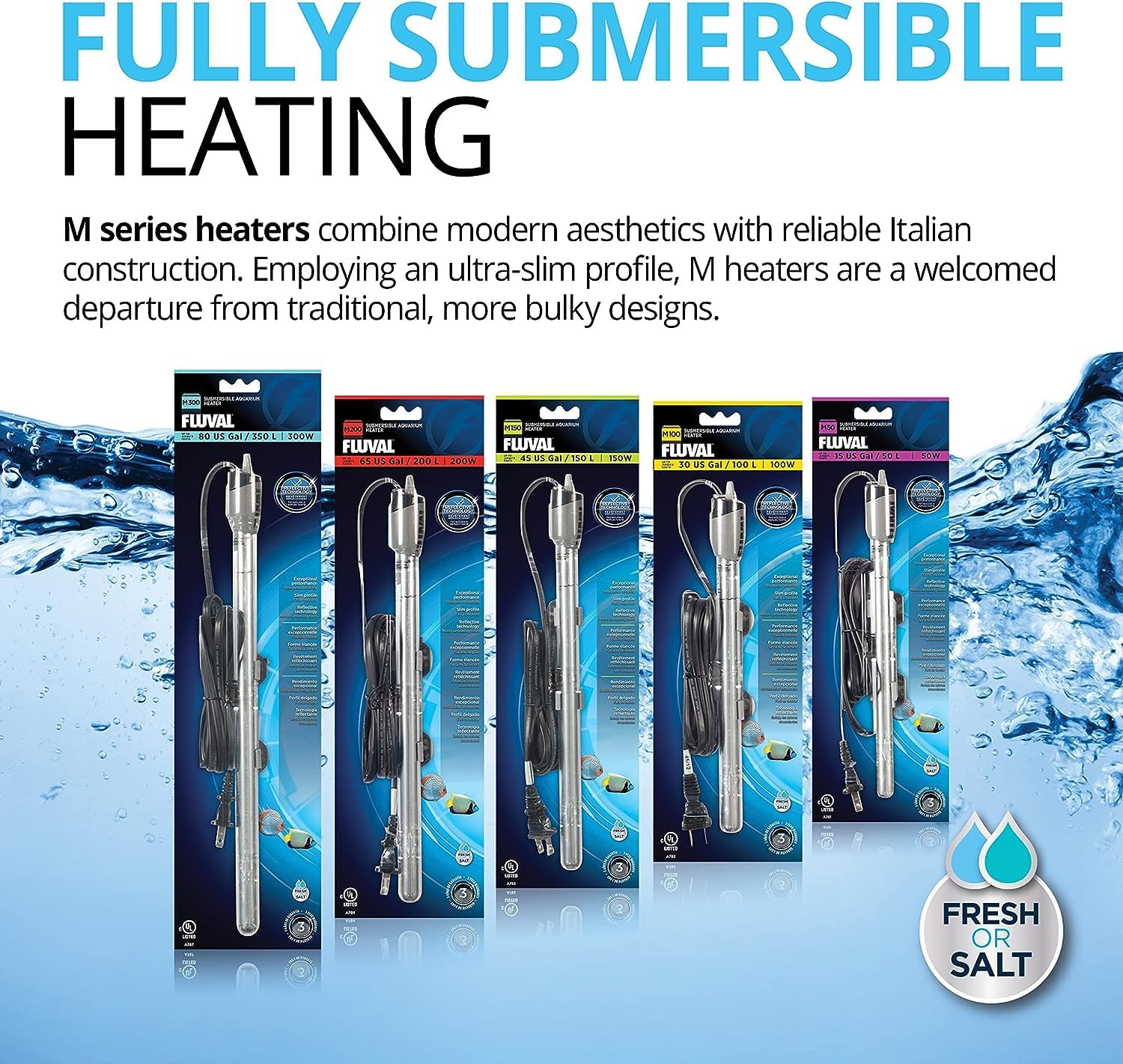 Fluval M 200 Watt Submersible Heater-1