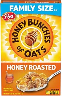 Post Honey Bunches of Oats Crunchy Honey Roasted Cereal 18 Ounce (Pack of 1) Box