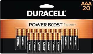 Duracell Coppertop AAA Batteries with Power Boost Ingredients, 20 Count Pack Triple A Battery with Long-lasting Power, Alkaline AAA Battery for Household and Office Devices