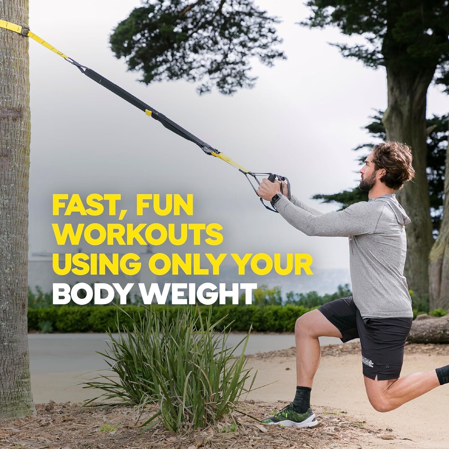 TRX All-in-One Suspension Training System for Weight Training, Cardio, Cross-Training & Resistance Training, Full-Body Workouts for Home, Travel, and Outdoors, Includes Indoor & Outdoor Anchor System-2