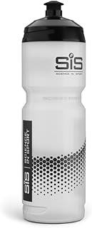 Science in Sport Water Bottle w/Easy Mixing | Clear Squeeze Water Bottle w/Running Lockable Valve - 27 Fluid Ounce