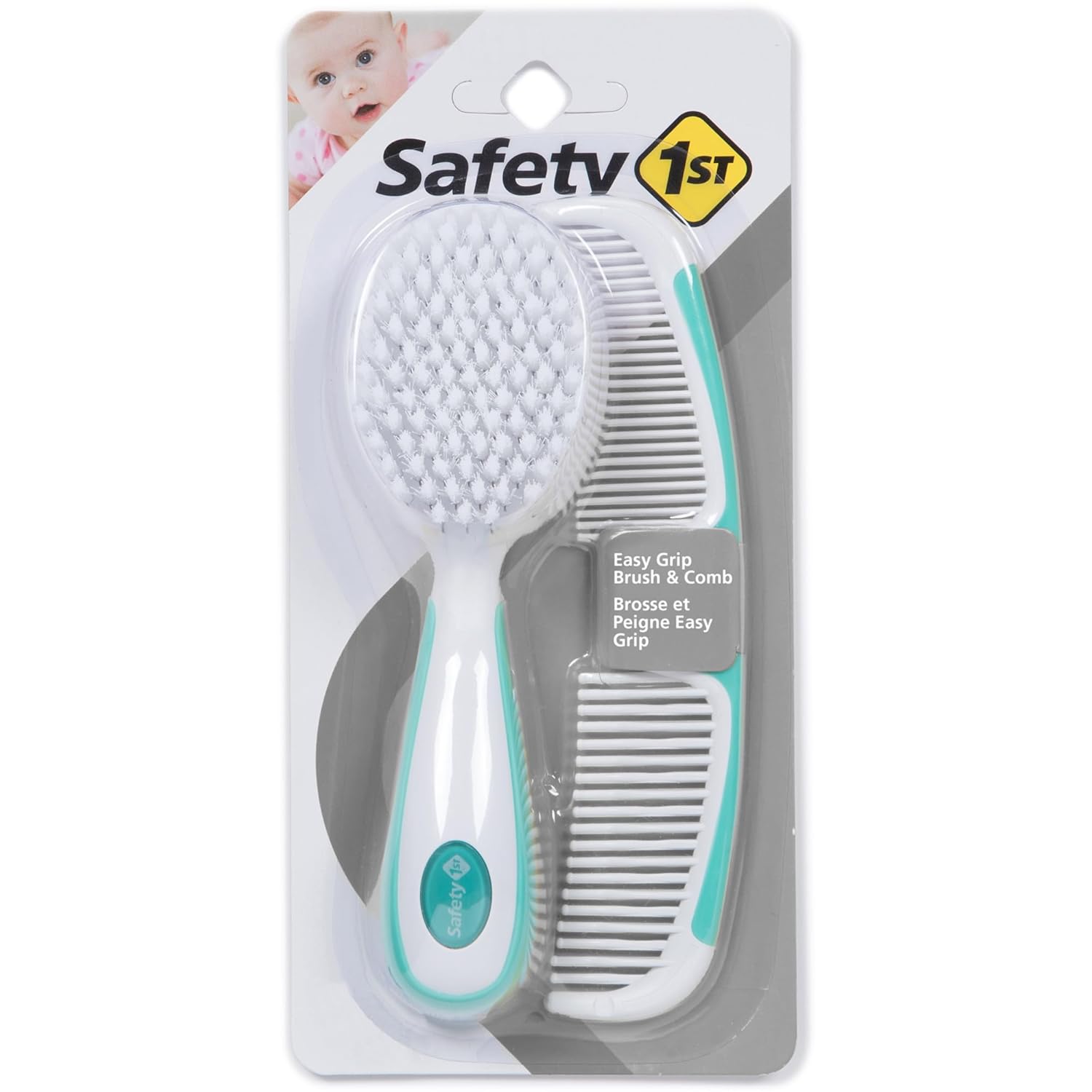 Safety 1st Easy Grip Brush and Comb, Colors May Vary-0