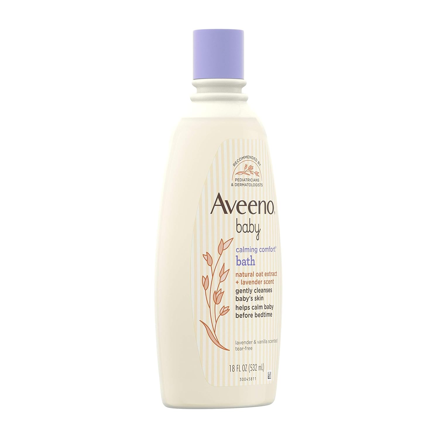 Aveeno Baby Calming Comfort Bath, 18 Fl Oz (Pack of 1) | Relaxing Lavender, Vanilla-7