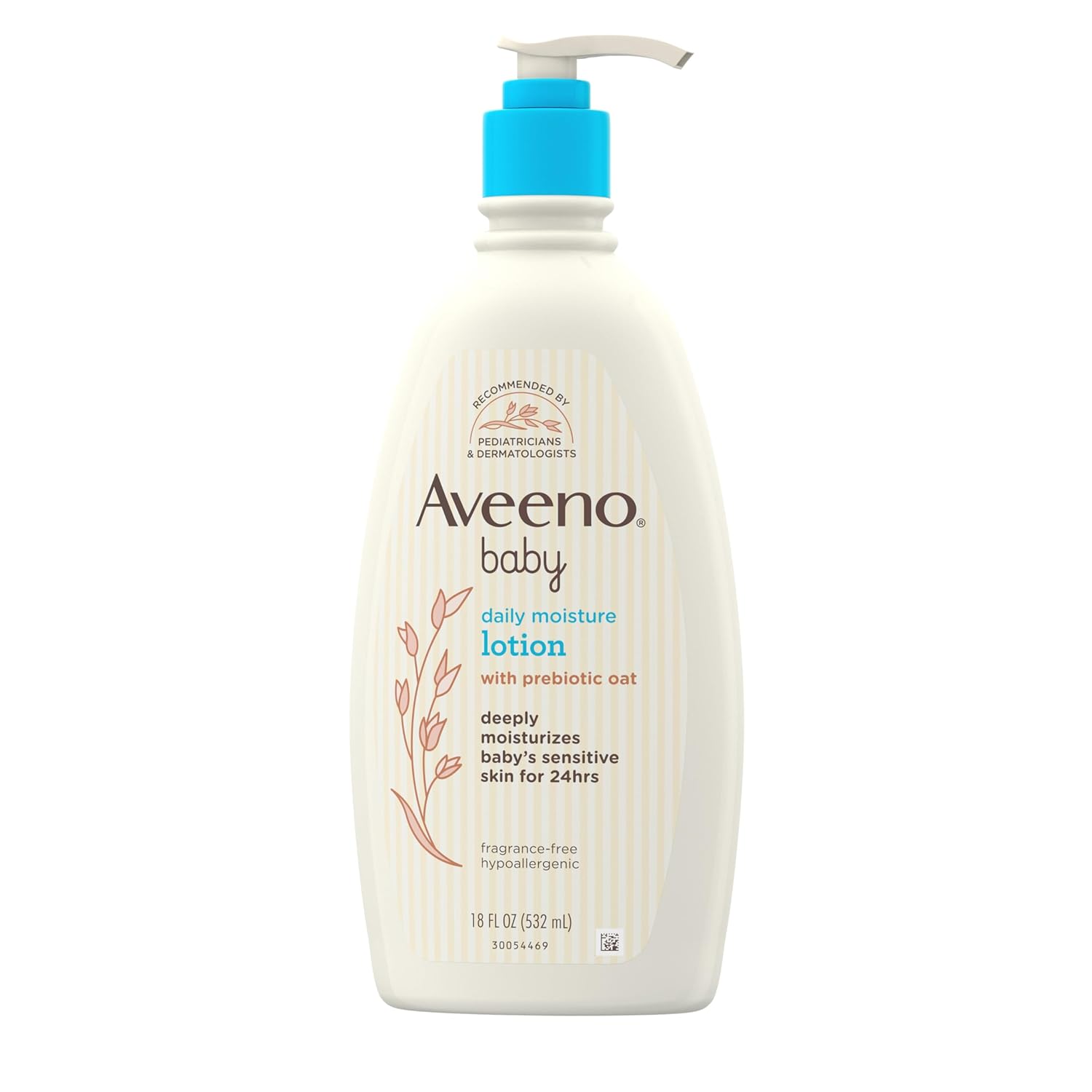 Aveeno Baby Daily Moisture Body Lotion for Sensitive Skin, Hypoallergenic Moisturizing Baby Lotion with Nourishing Oatmeal to Deeply Moisturize Baby's Skin, Fragrance-Free, 18 fl. oz-7