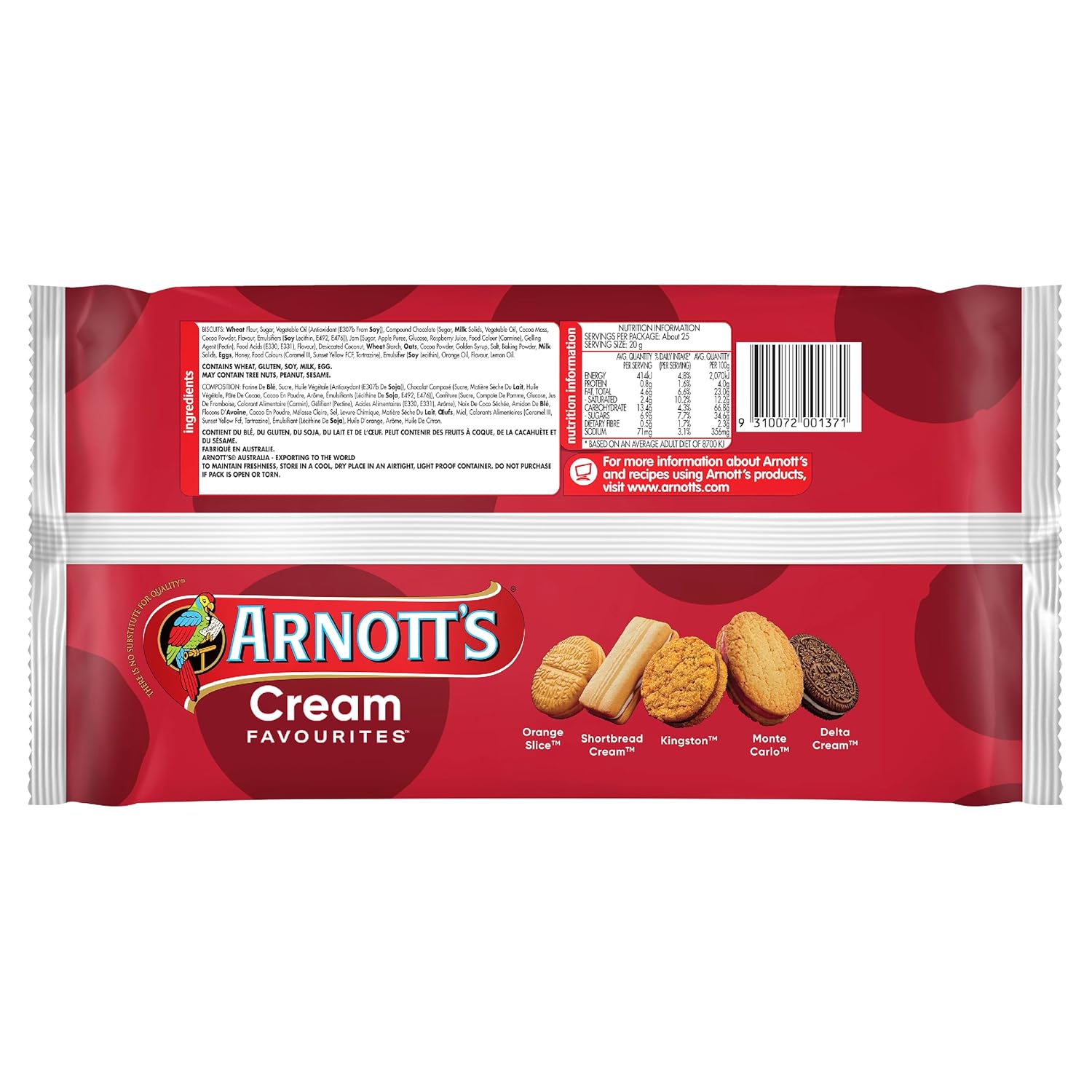 Arnott's Assorted Cream Biscuits 500g-3