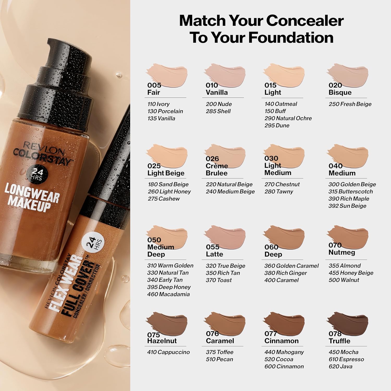 Revlon Liquid Foundation, ColorStay Face Makeup for Combination & Oily Skin, SPF 15, Medium-Full Coverage with Matte Finish, Rich Tan (350), 1.0 oz-11