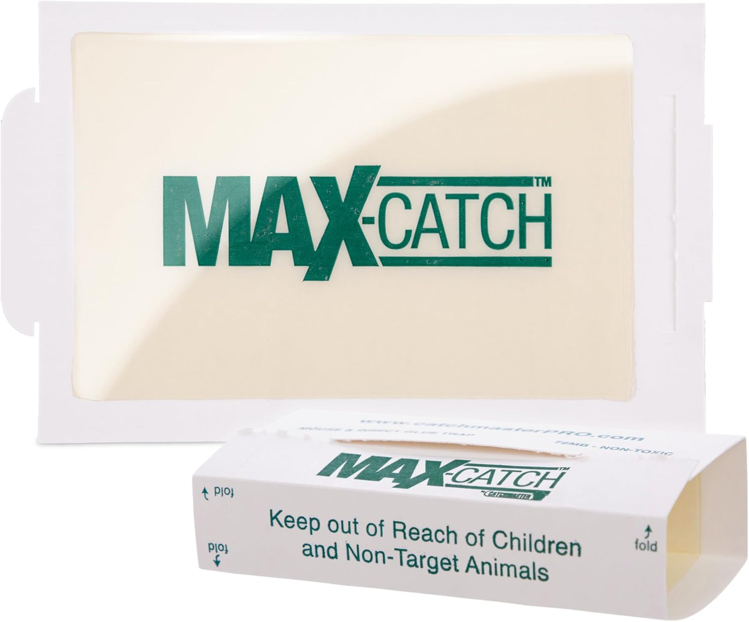 Catchmaster Max-Catch Mouse & Insect Glue Trap 72pk, Mouse Traps Indoor for Home, Sticky Pest Control Adhesive Tray for Catching Bugs, Rats & Rodents, Non Toxic Bulk Pre-Baited Glue Boards-0