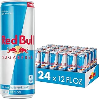 Red Bull Energy Drink, Sugar Free, 12 Fl Oz, 24 Cans