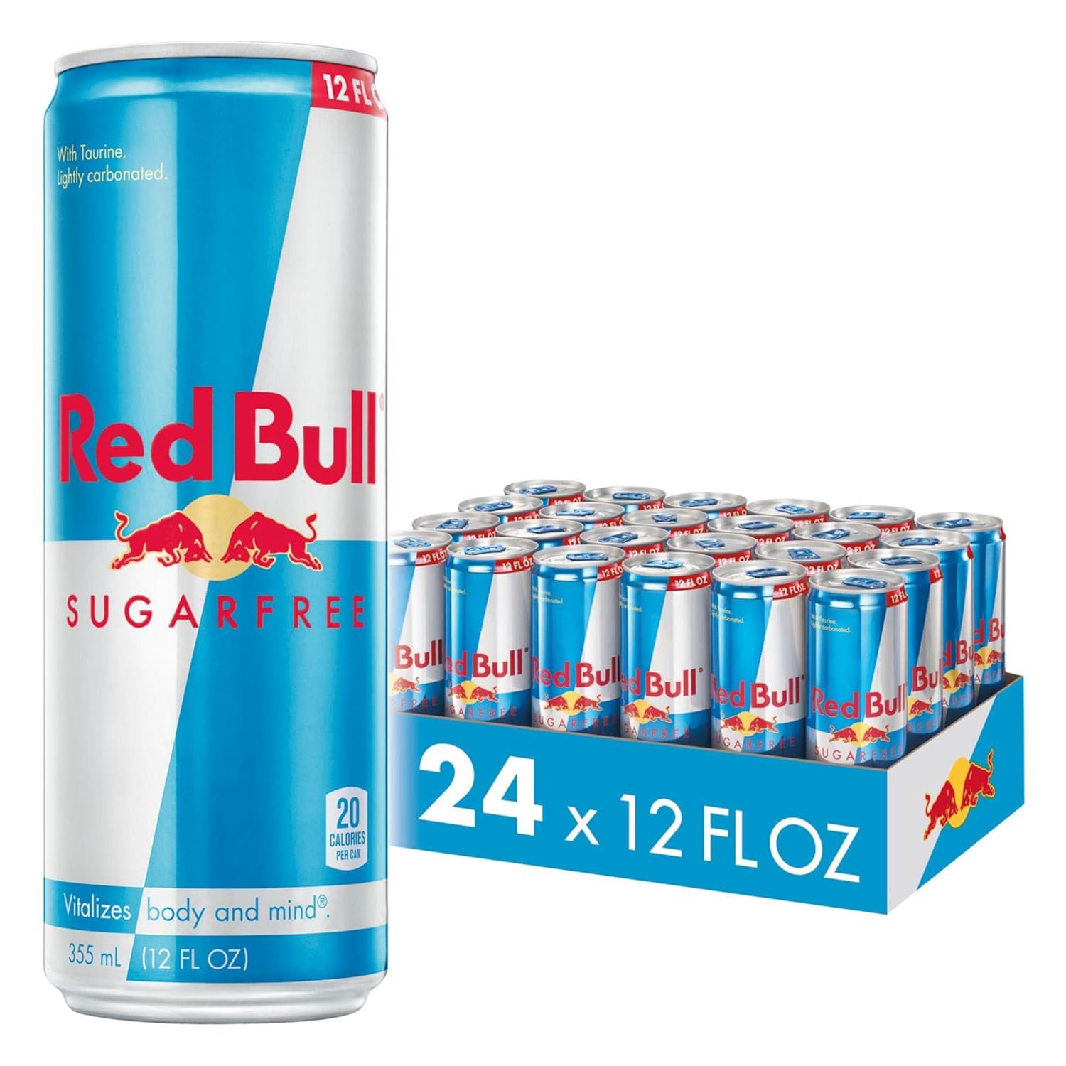 Red Bull Energy Drink, Sugar Free, 12 Fl Oz, 24 Cans-0