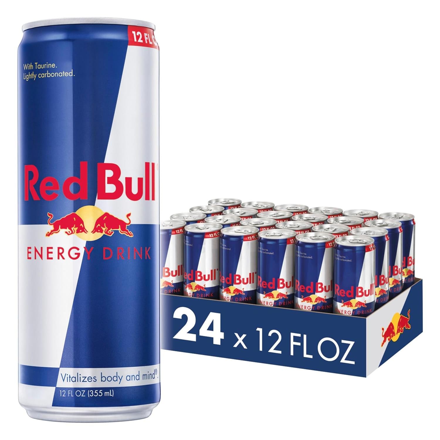 Red Bull Energy Drink with 114mg Caffeine plus Taurine & B Vitamins, 12 Fl Oz, Pack of 24 Cans-0