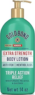 Gold Bond Medicated Extra Strength Body Lotion, 14 oz., Moisturizes, Relieves & Soothes