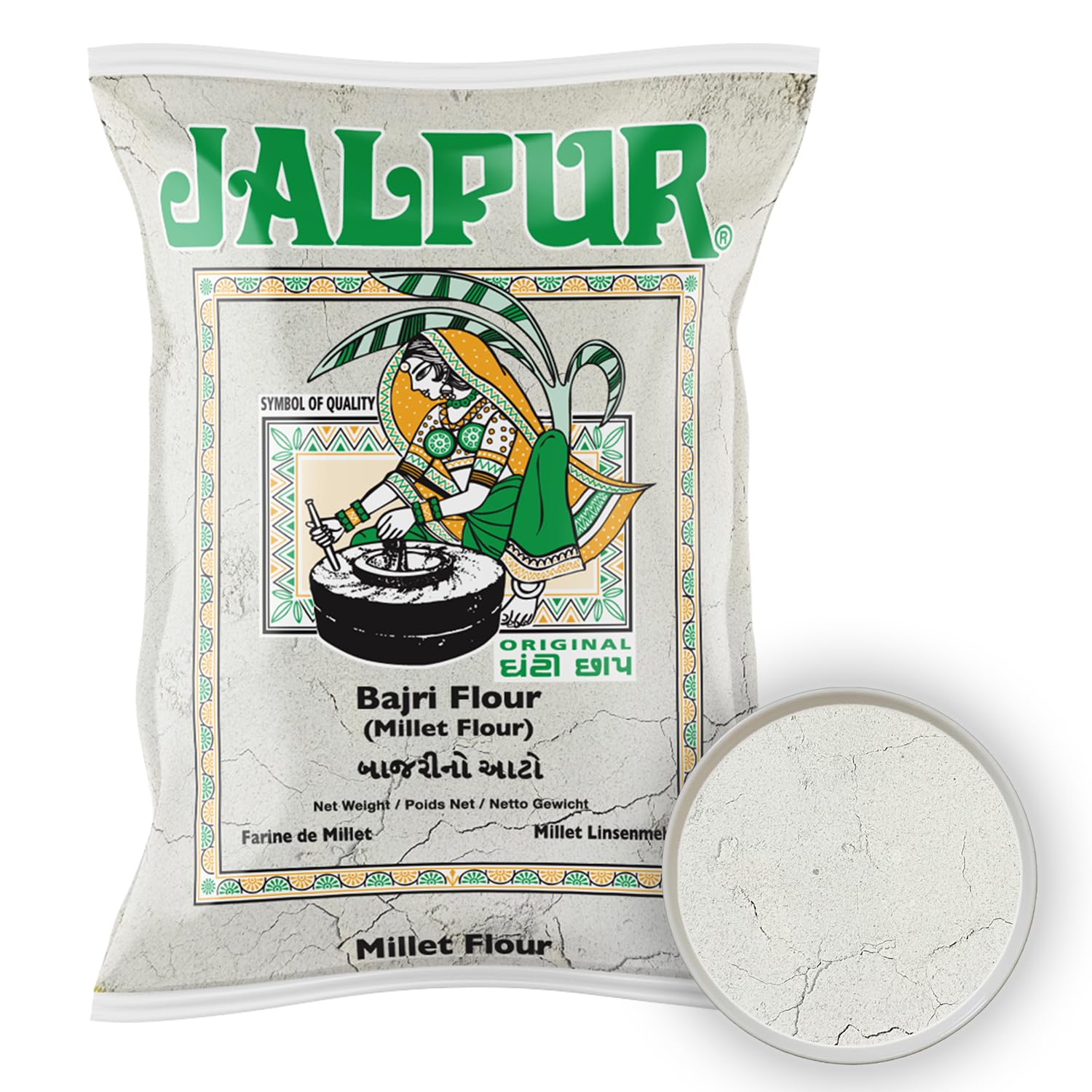 Jalpur, Bajra (Millet) Flour, 2 Kilogram(kg)-0