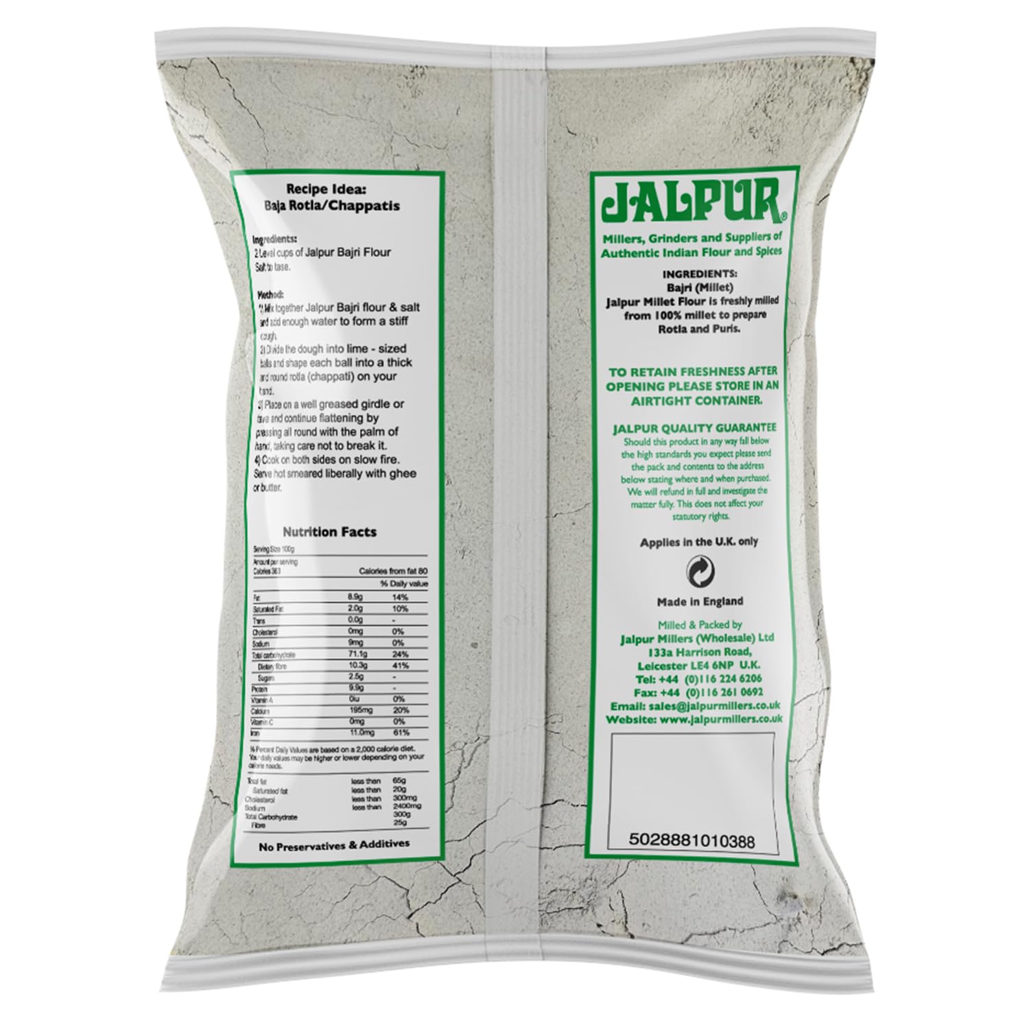 Jalpur, Bajra (Millet) Flour, 2 Kilogram(kg)-2