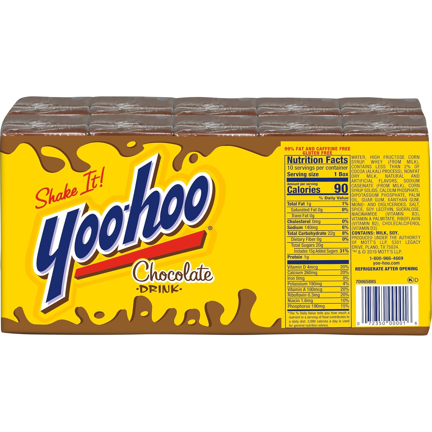 Yoo-hoo Chocolate Drink, 6.5 fl oz boxes, 10 count (Pack of 4)-5