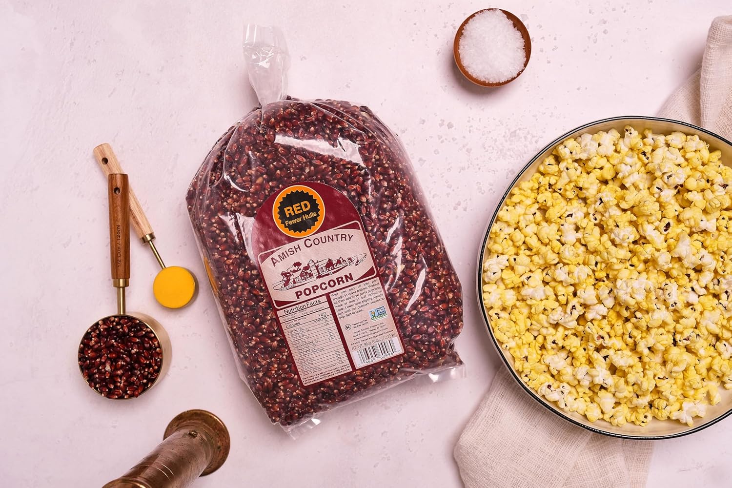 Amish Country Popcorn | 6 lbs Bag | Red Popcorn Kernels | Old Fashioned, Non-GMO and Gluten Free (Red - 6 lbs Bag)-5