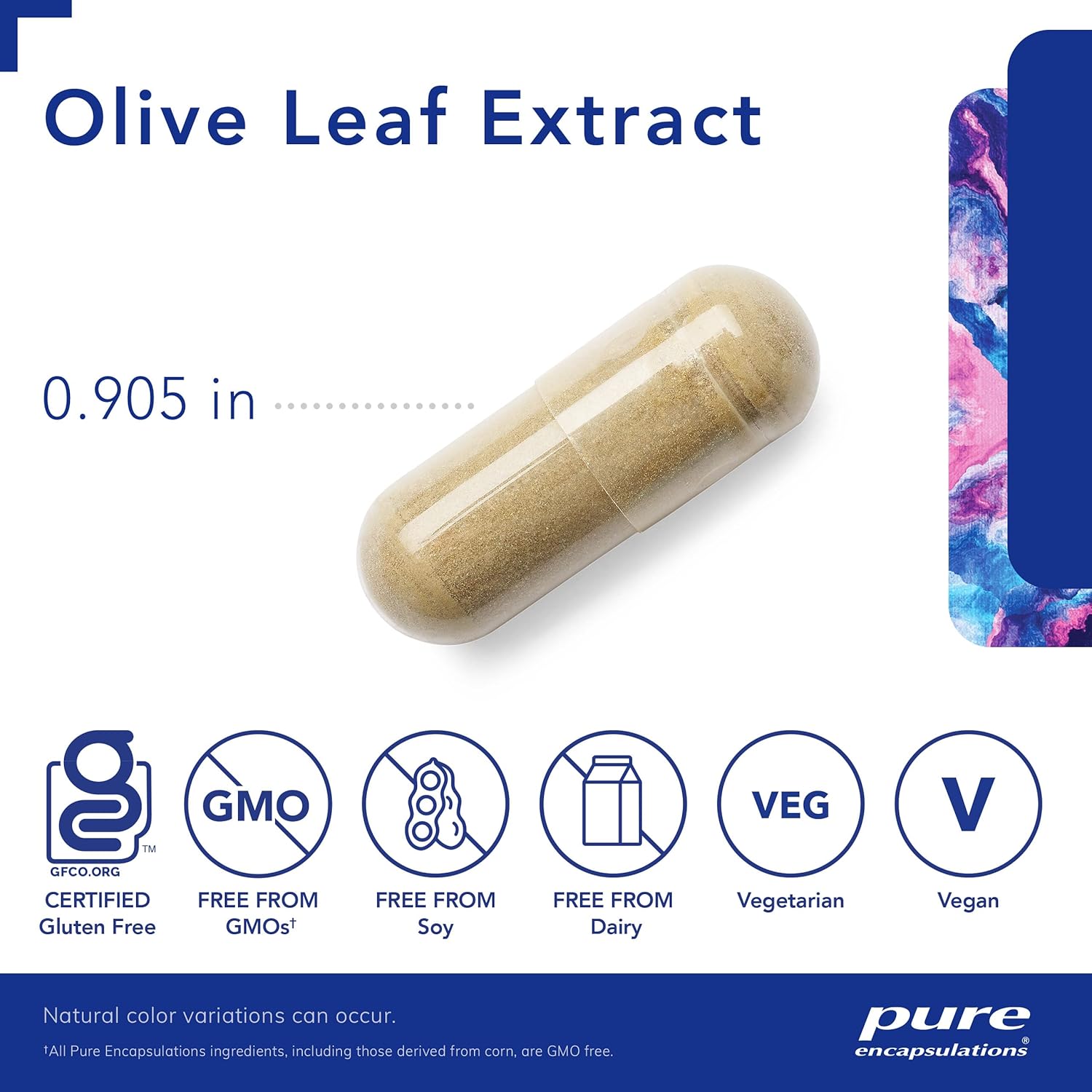 Pure Encapsulations Olive Leaf Extract | Hypoallergenic Supplement Supports Immune System and Healthy Intestinal Environment | 60 Capsules-2