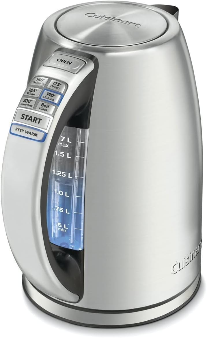 Cuisinart 1.7-Liter Stainless Steel Cordless Electric Kettle with 6 Preset Temperatures-0