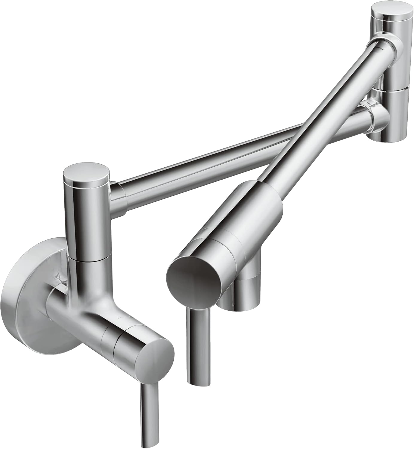 Moen S665 Modern Wall Mount Swing Arm Folding Pot Filler Kitchen Faucet, Chrome-0