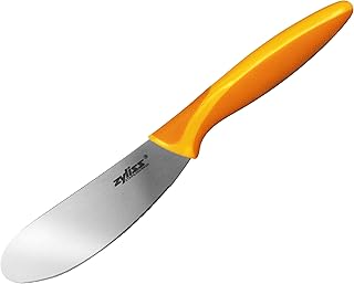 Zyliss Sandwich Knife & Condiment Spreader - Sandwich Spreader Knife for Butter, Cream Cheese, & Jellies - Ergonomic Stainless Steel Spreading Knife - Butter Spreader Knife for Bagels & Toast - Orange