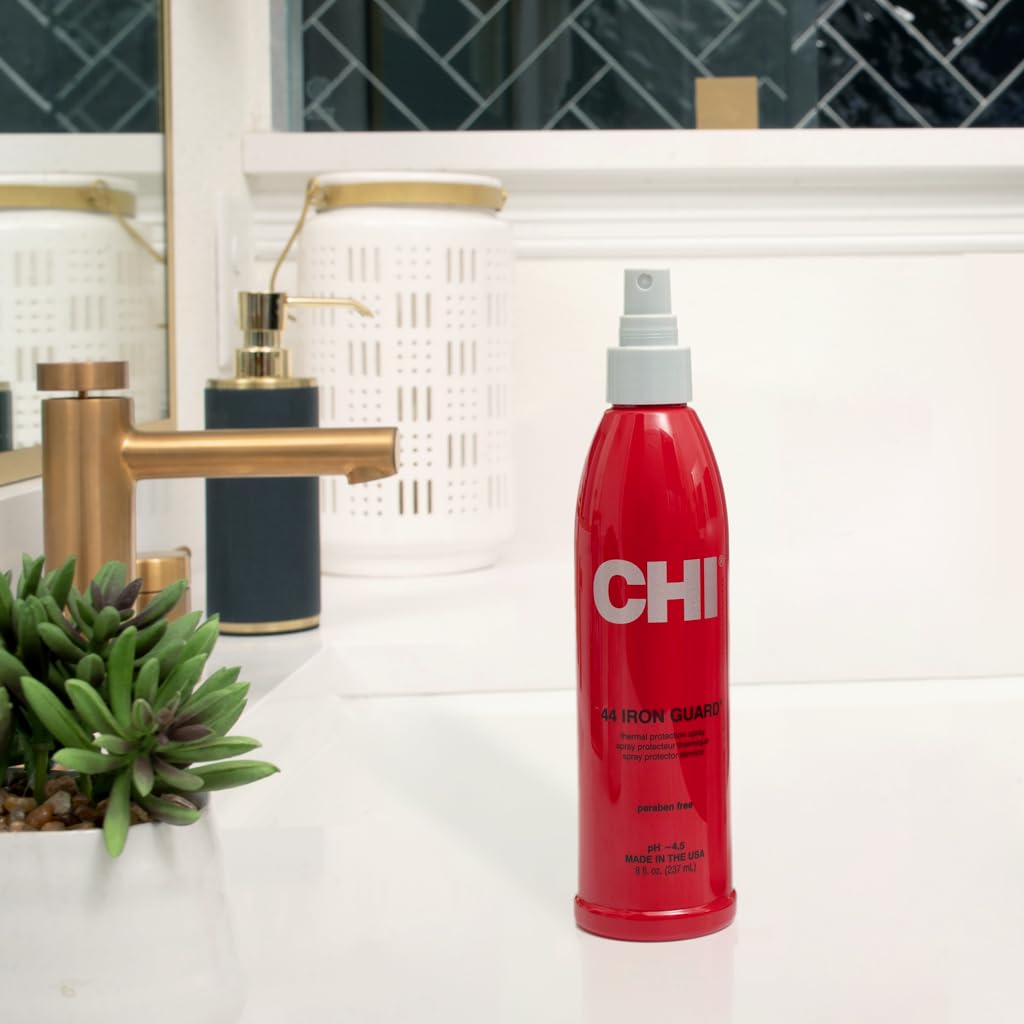 CHI 44 Iron Guard Thermal Protection Spray, Nourishing Formula Helps Resist Heat Damage to Hair & Tame Frizz, 2 Oz-1