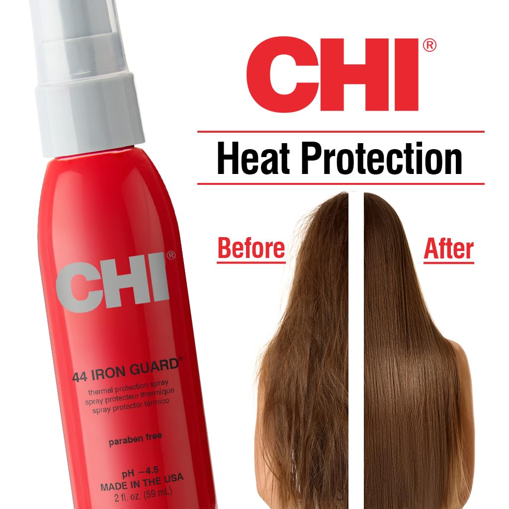 CHI 44 Iron Guard Thermal Protection Spray, Nourishing Formula Helps Resist Heat Damage to Hair & Tame Frizz, 2 Oz-4