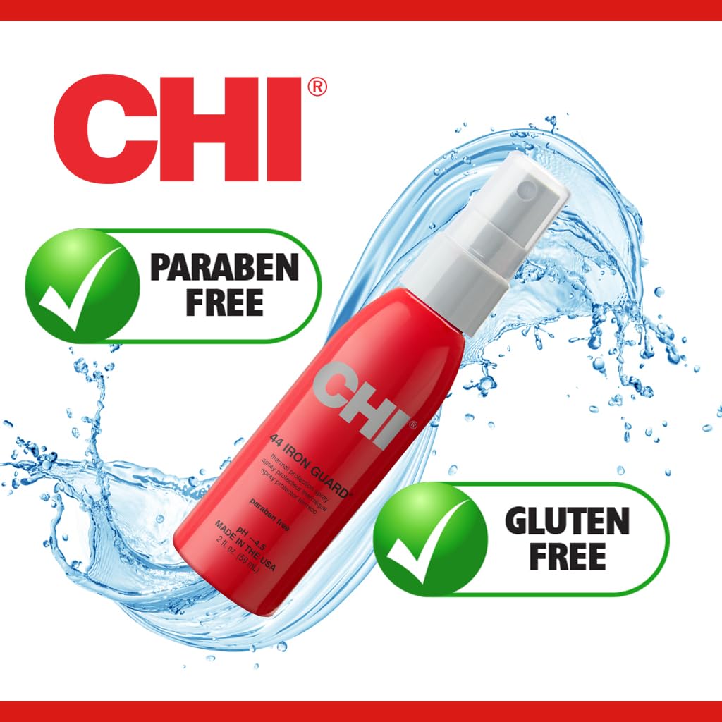 CHI 44 Iron Guard Thermal Protection Spray, Nourishing Formula Helps Resist Heat Damage to Hair & Tame Frizz, 2 Oz-7