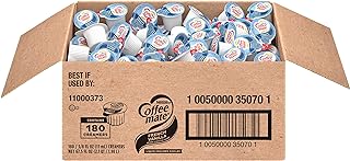 Nestle Coffee mate Coffee Creamer, French Vanilla, Liquid Creamer Singles, Non Dairy, No Refrigeration, 0.375 fl oz Tubs (Pack of 180)