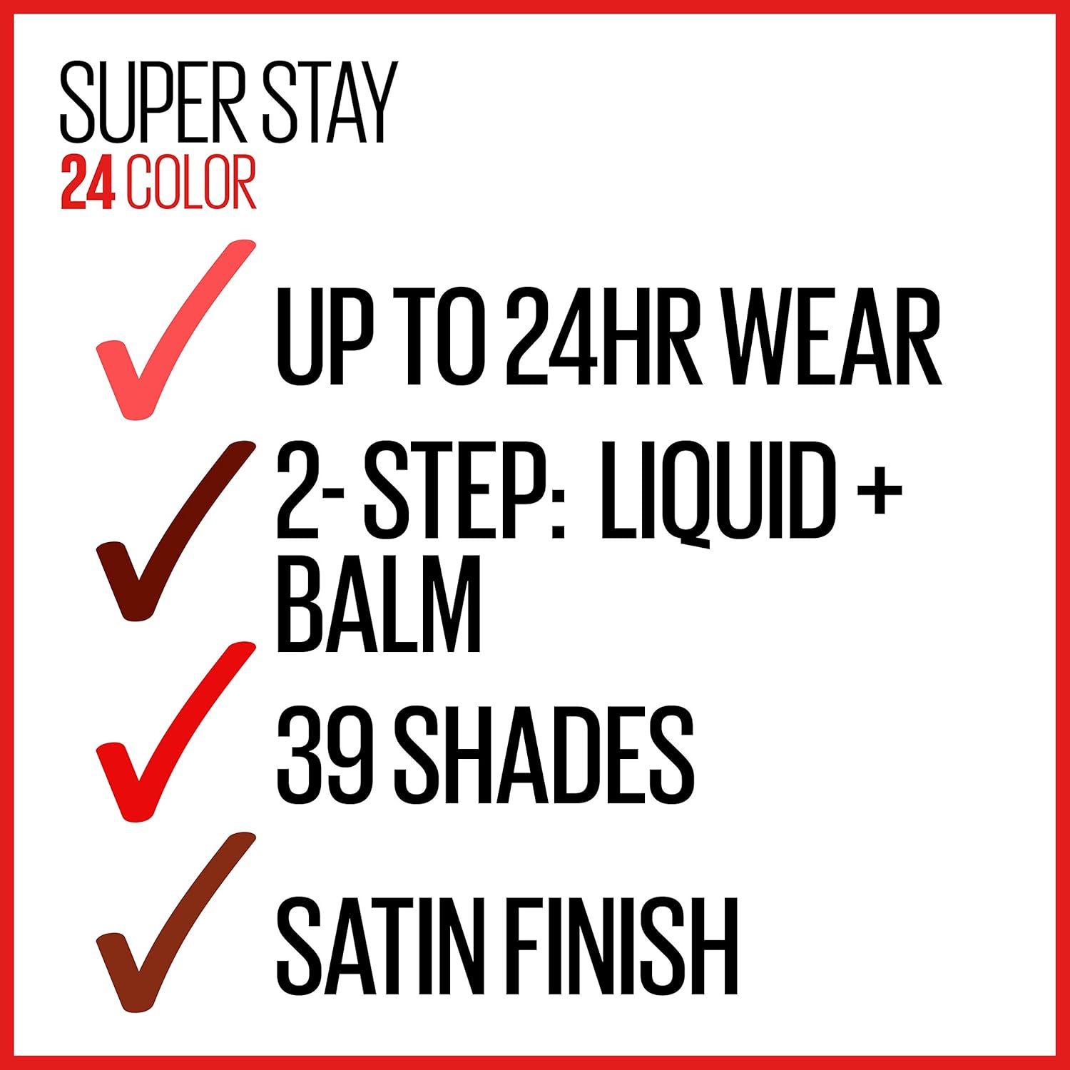 Maybelline Super Stay 24, 2-Step Liquid Lipstick Makeup, Long Lasting Highly Pigmented Color with Moisturizing Balm, Keep It Red, Red, 1 Count-6