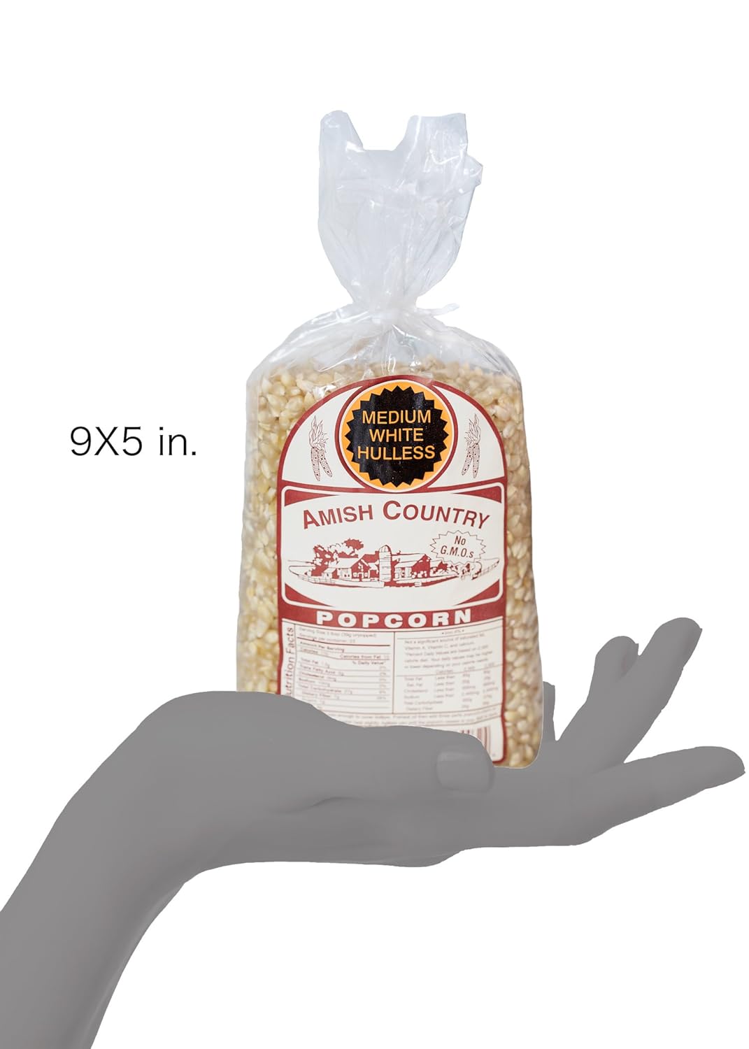 Amish Country Popcorn | 2 Lb Medium White Popcorn | Old Fashioned, Non-GMO and Gluten Free (2lb Bags)-6