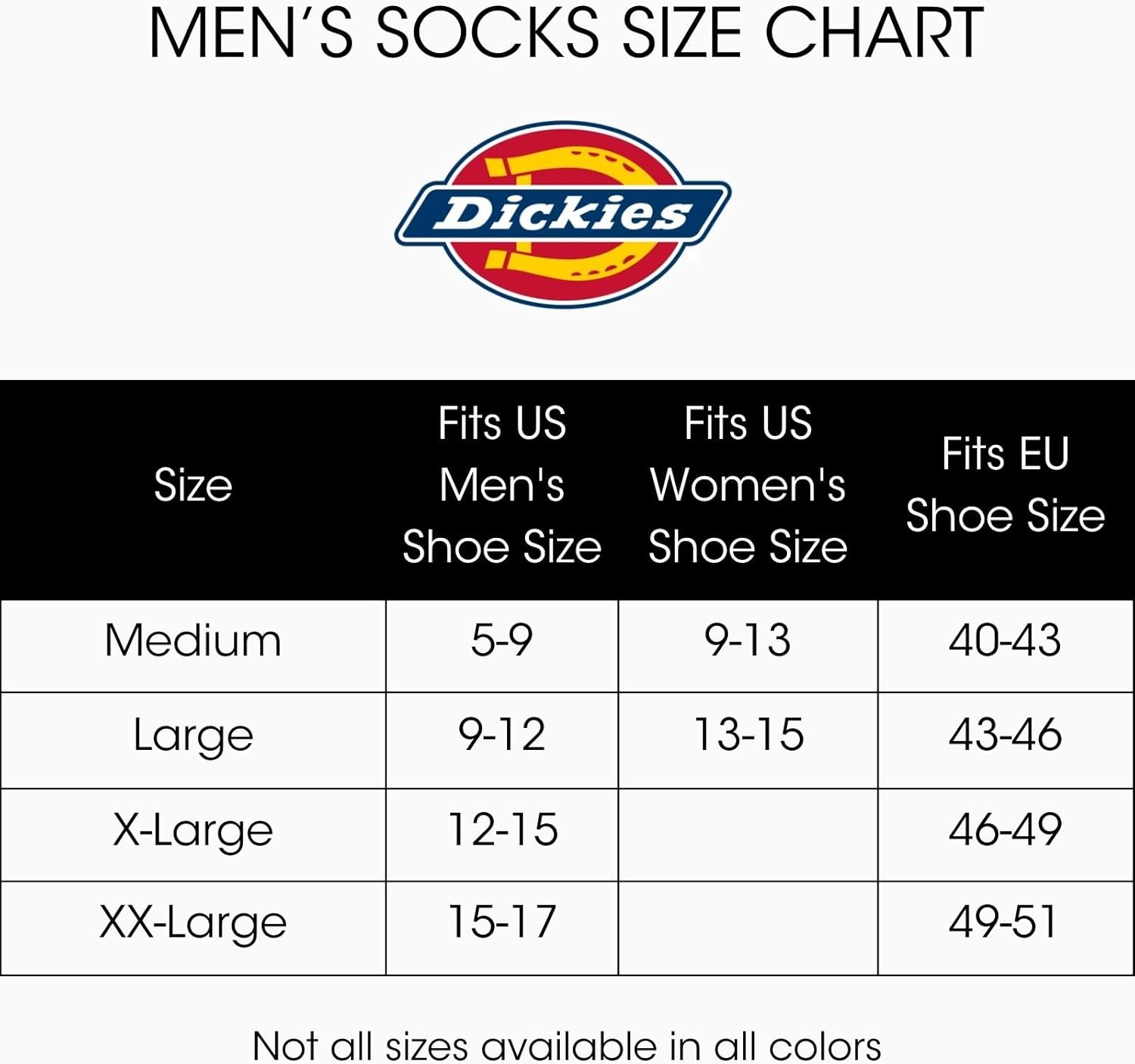 Dickies Men's Dri-Tech Moisture Control Crew Socks, Available in M-XXL (6, 12, 18 Pairs)-2