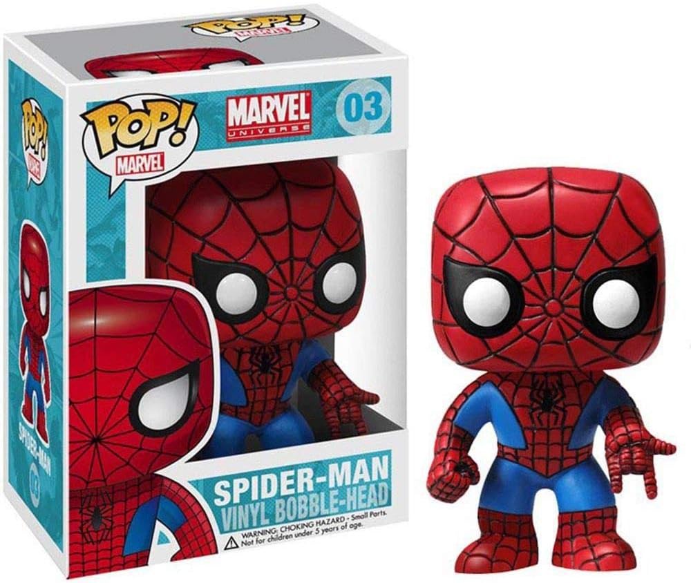 Funko POP! Marvel 4 Inch Vinyl Bobble Head Figure - Spider Man-0