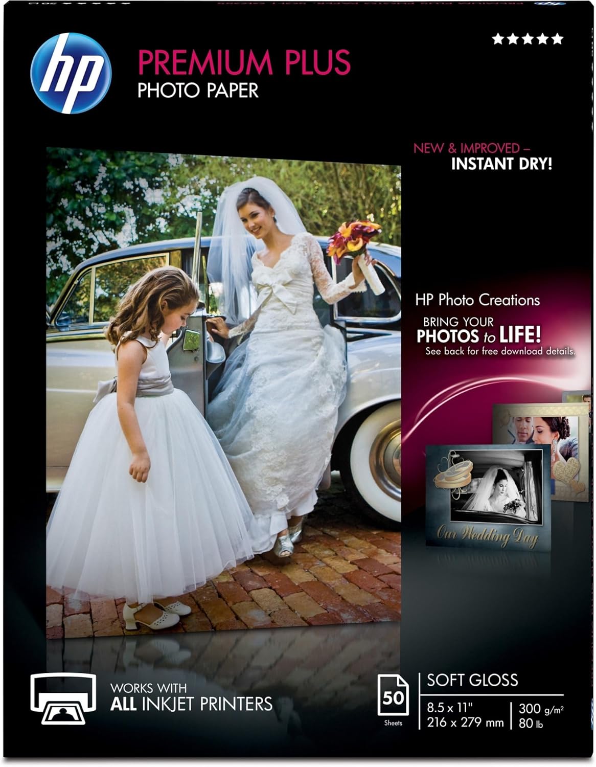 HP Premium Plus Photo Paper, Satin, 8.5x11 in, 50 sheets (CR667A)-4