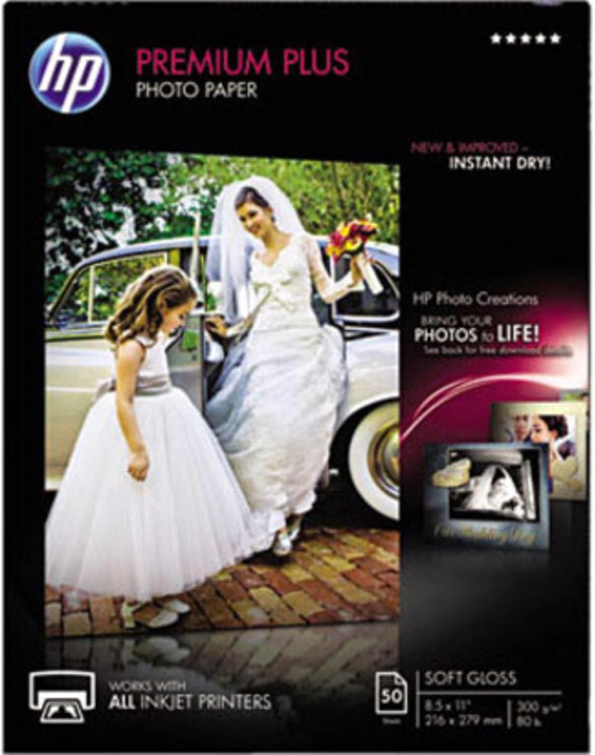 HP Premium Plus Photo Paper, Satin, 8.5x11 in, 50 sheets (CR667A)-5