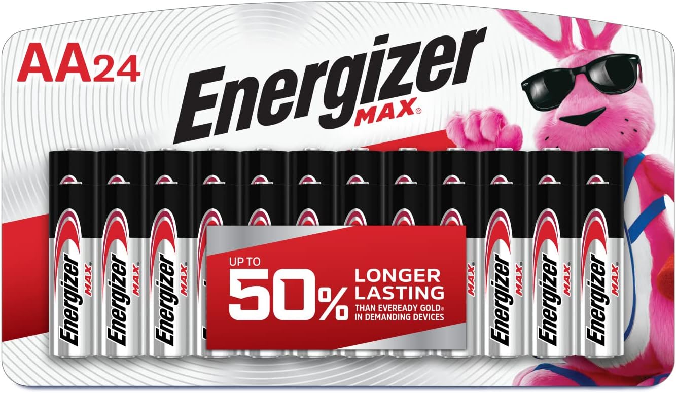 Energizer AA Batteries, Max Double A Battery Alkaline, 24 Count-0