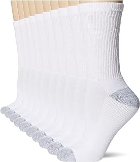 Hanes womens Value, Crew Soft Moisture-wicking Socks, Available in 10 and 14-packs