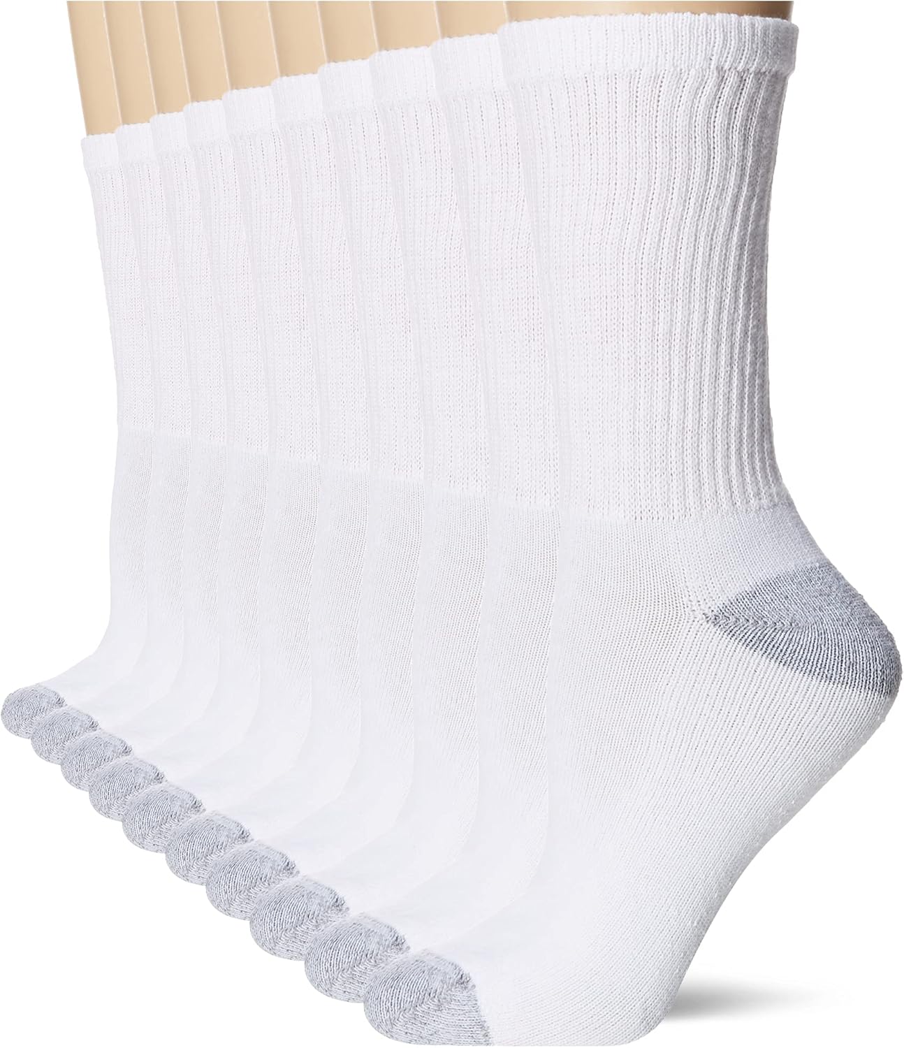 Hanes womens Value, Crew Soft Moisture-wicking Socks, Available in 10 and 14-packs-0