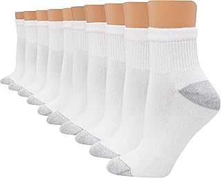 Hanes womens Value, Ankle Soft Moisture-wicking Socks, Available in 10 and 14-packs