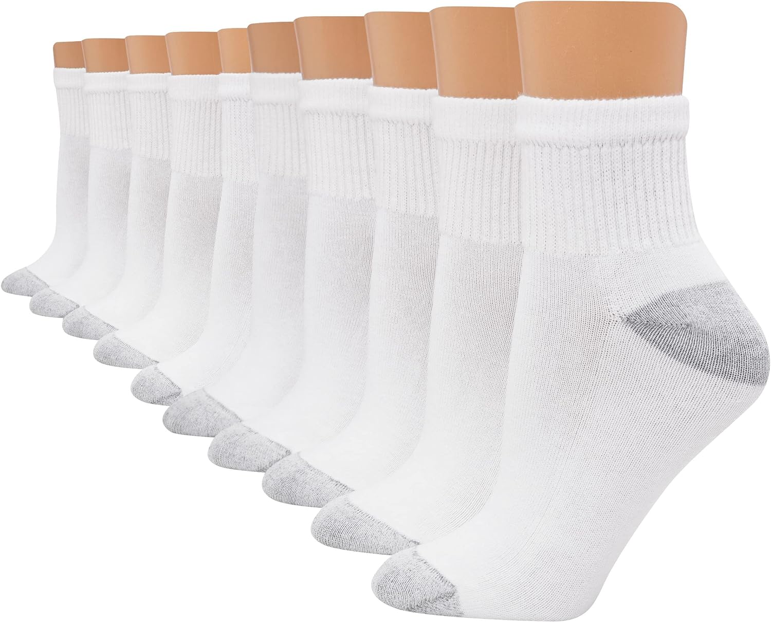 Hanes womens Value, Ankle Soft Moisture-wicking Socks, Available in 10 and 14-packs-0