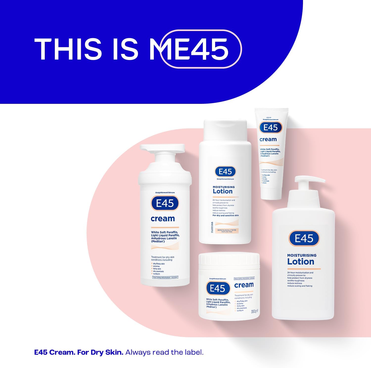 E45 Eucalyptus Scented Cream, 500g - Whole Body Moisturizer for Dry Skin & Eczema Relief, Paraffin Enriched-5