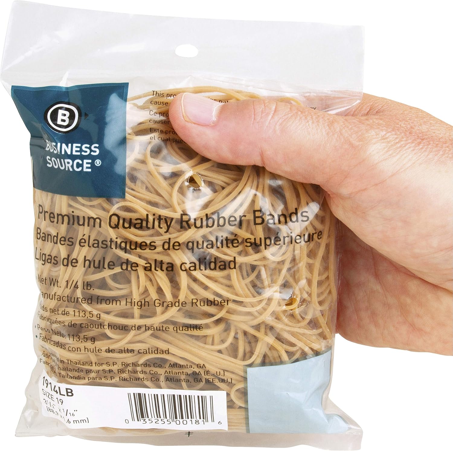 Business Source Rubber Band, Natural (1914LB)-2