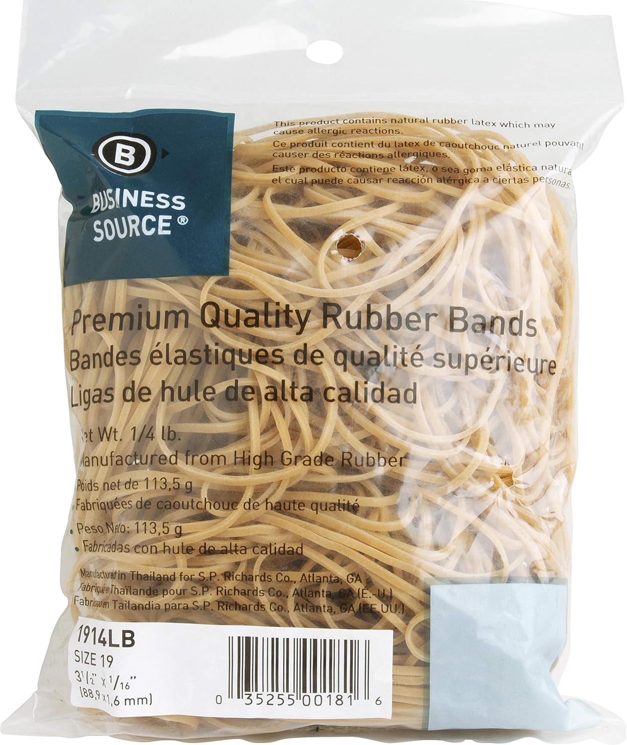 Business Source Rubber Band, Natural (1914LB)-3