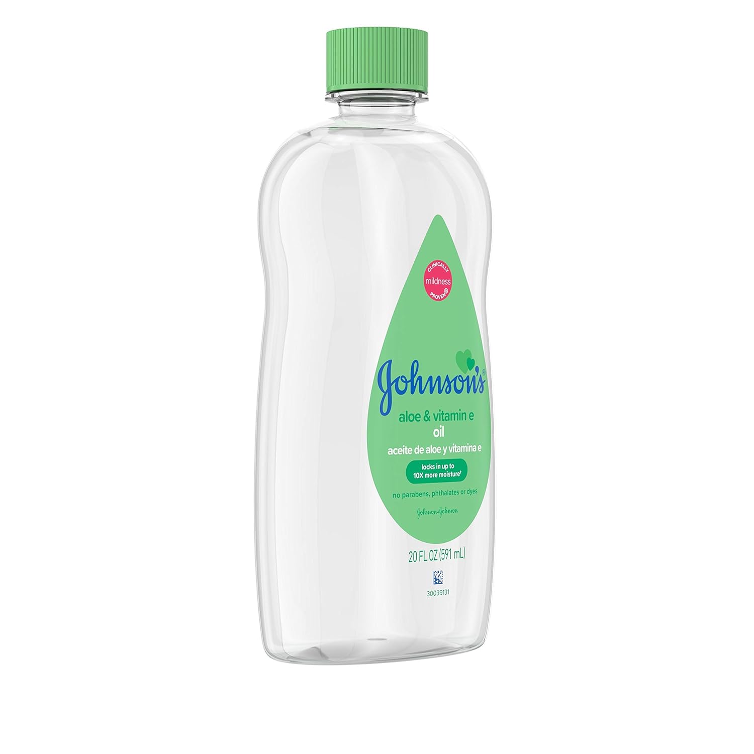 Johnson's Baby Oil, Mineral Oil Enriched with Aloe Vera and Vitamin E, 20 fl. oz-2