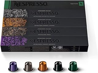 Nespresso Capsules Original Line, Ispirazione Espresso Variety Pack, Medium Roast Espresso Coffee, 100 Count Espresso Coffee Pods